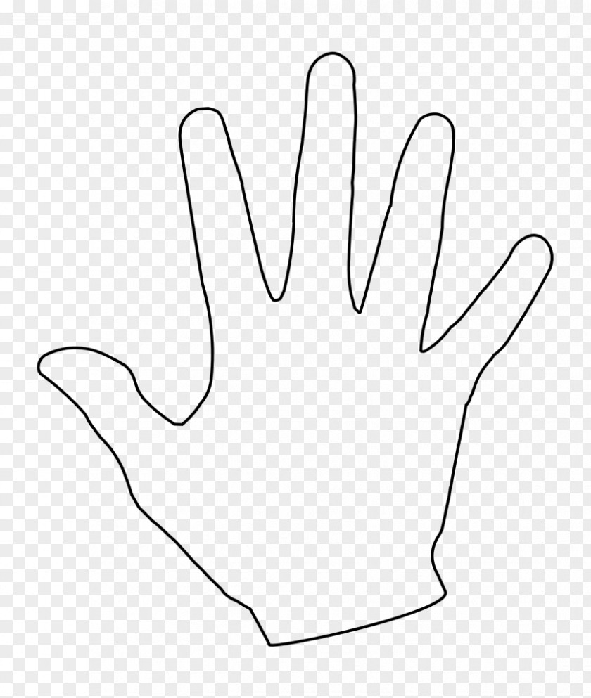 Hand Print Thumb Line Point White Angle PNG