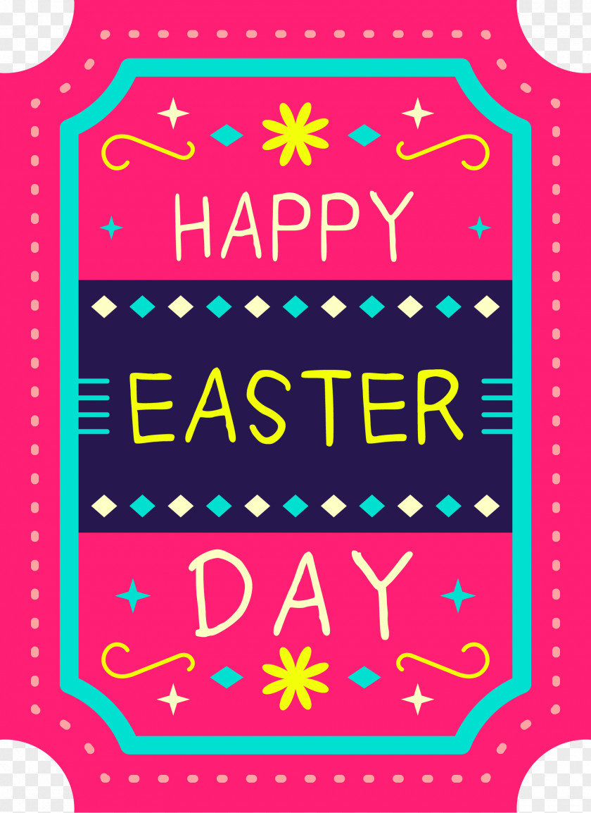 Simple Easter Label Area Party Illustration PNG