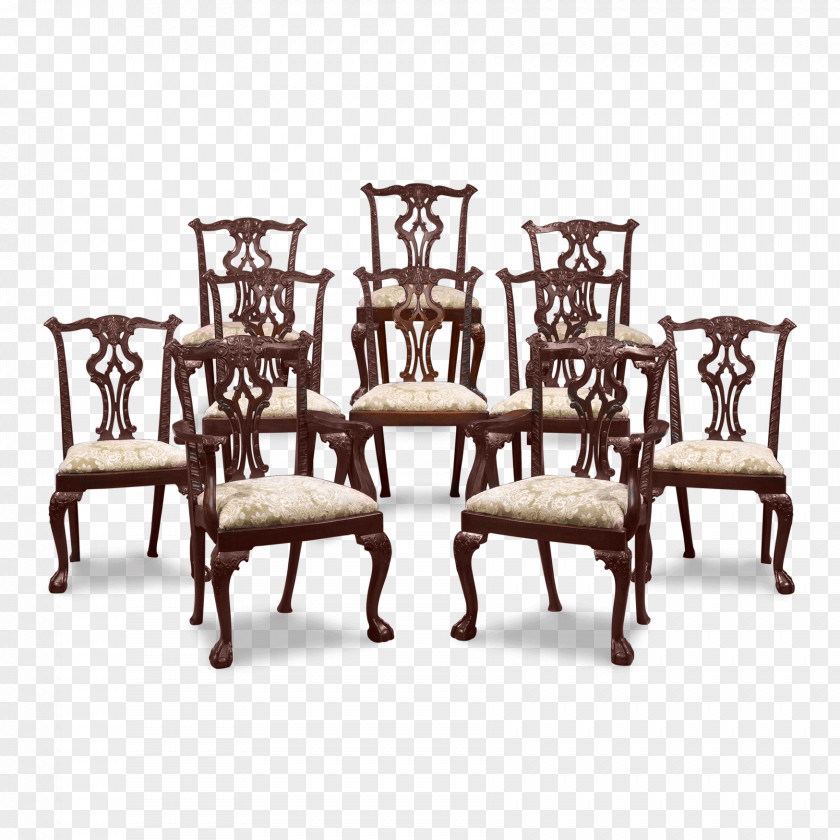 Table Chair Dining Room Couch Antique Furniture PNG