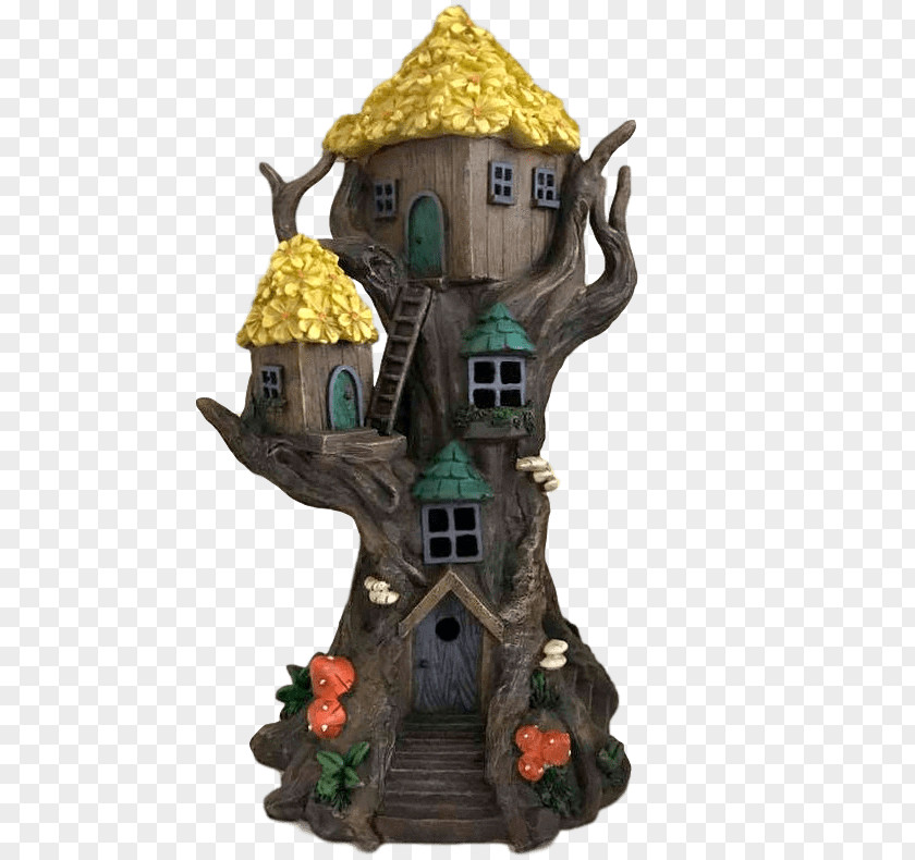 House Tree Garden Window Fairy Door PNG