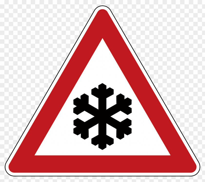 Vector Attention To Ground Icing United Kingdom Snow Warning Sign Traffic PNG