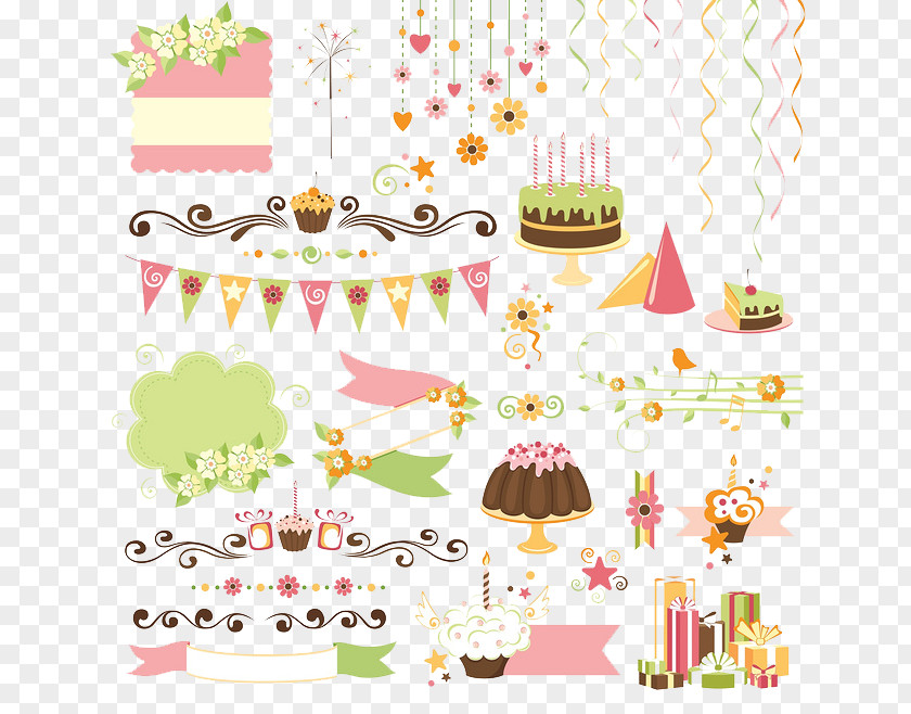 Celebrate Birthday Cake Gift Clip Art PNG