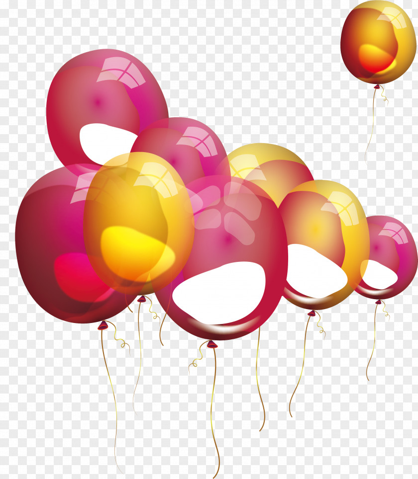 Red Balloon Of Pearl Pink PNG