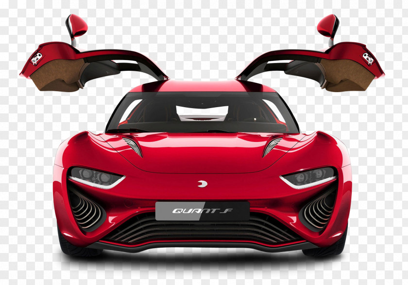 Red NanoFlowcell Quant F Modern Car Geneva Motor Show Electric Koenigsegg PNG