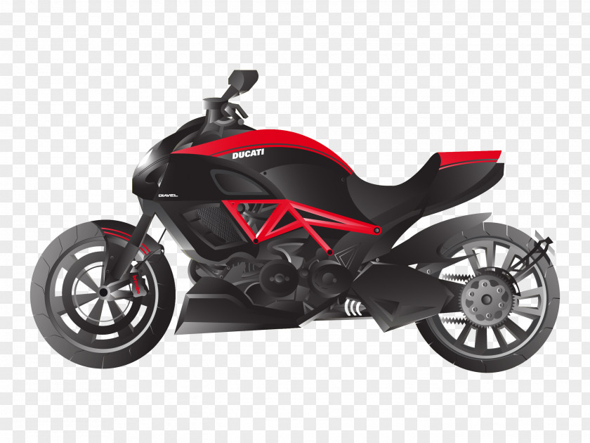 Vector Elements Ducati Electric Vehicles Motorcycle Helmet Euclidean Clip Art PNG