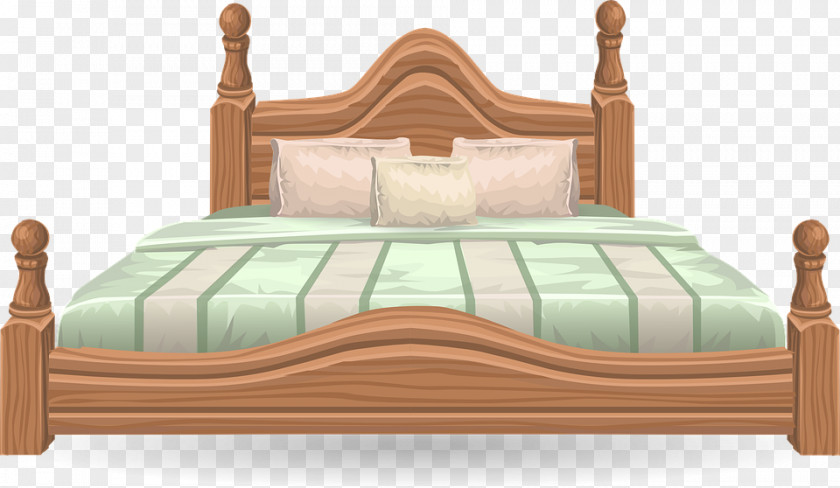 Bed Clip Art Bedroom Bedside Tables Size PNG