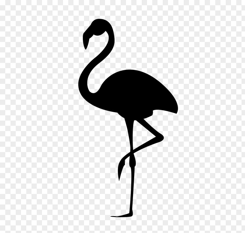 Flamingo Silhouette Stencil PNG