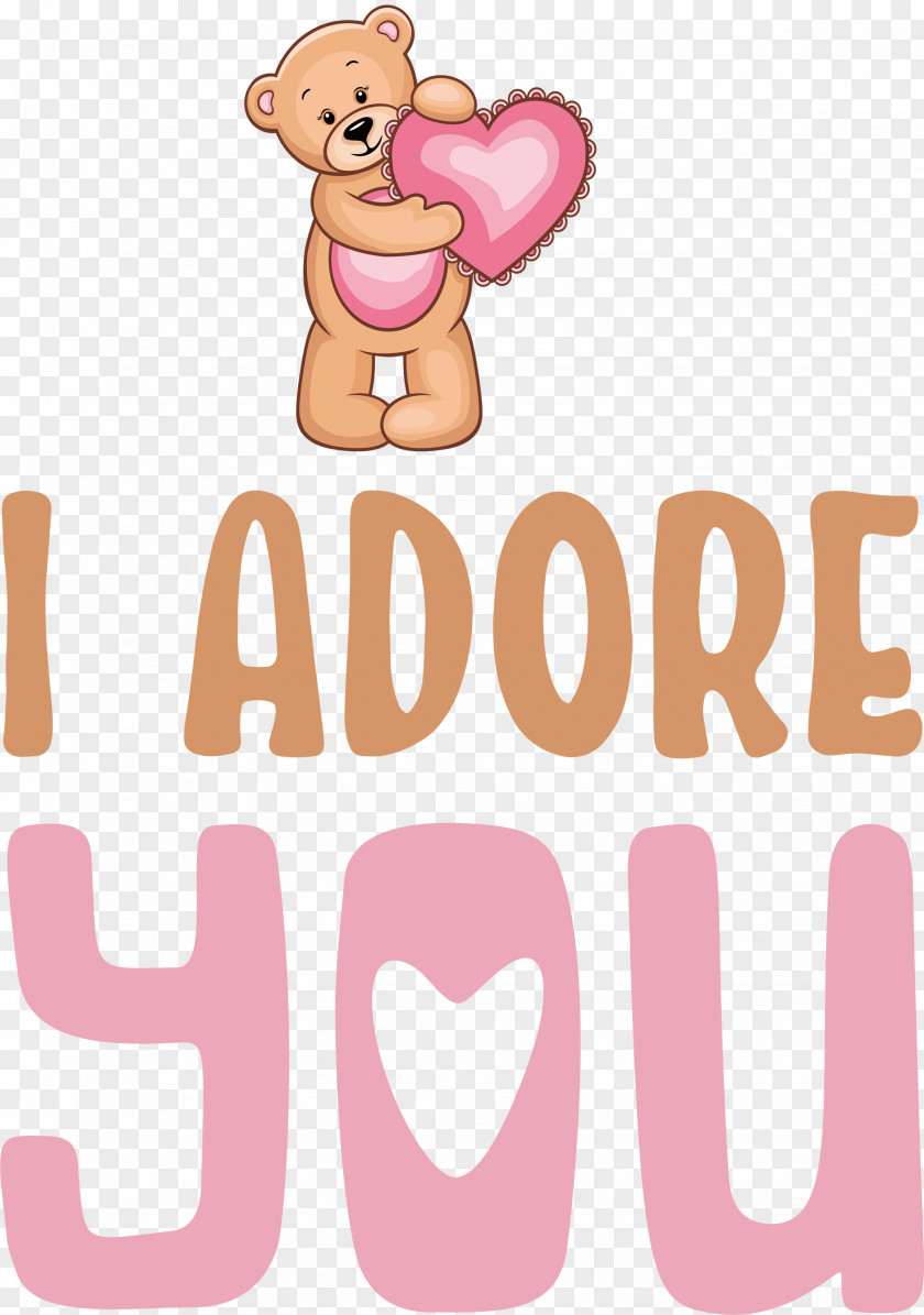 I Adore You Valentines Day Quotes Message PNG