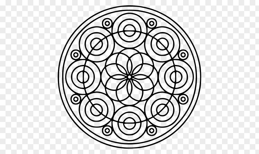 Radial Pattern Mandala Coloring Book Circle Drawing Celtic Knot PNG