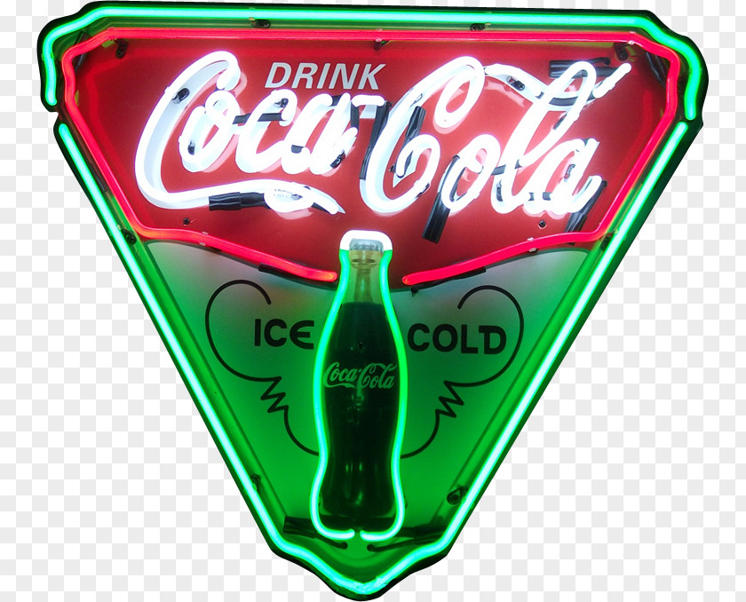 Retro Remember History Fizzy Drinks Coca-Cola Neon Sign Lighting PNG