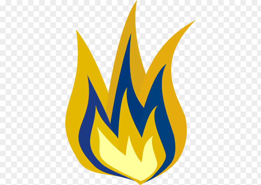 Blue And Yellow Fire Flame Clip Art PNG