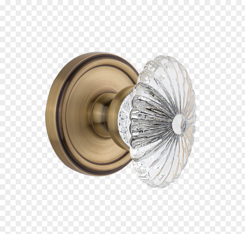 Door Handle Brass Lever Glass PNG