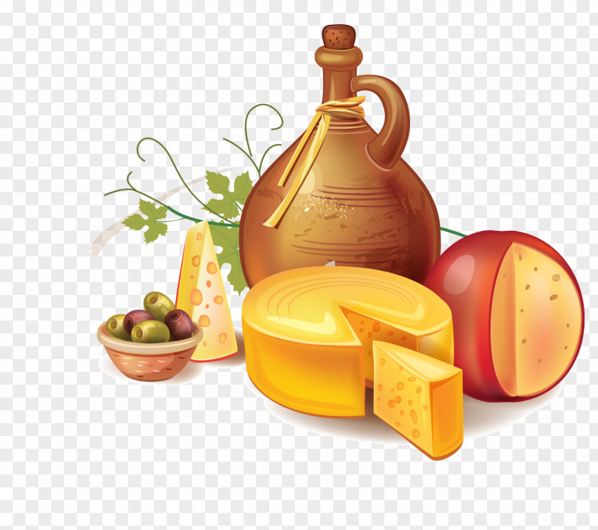 Flagon Vector Material Cheese PNG