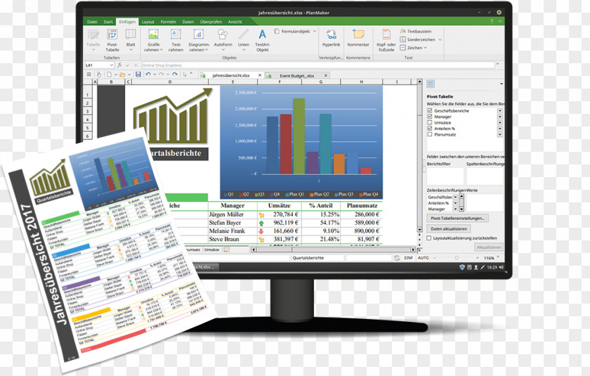 Linux Spreadsheet SoftMaker Office PlanMaker FreeOffice PNG