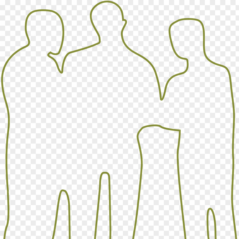 Outlines Of People Line Angle Point PNG