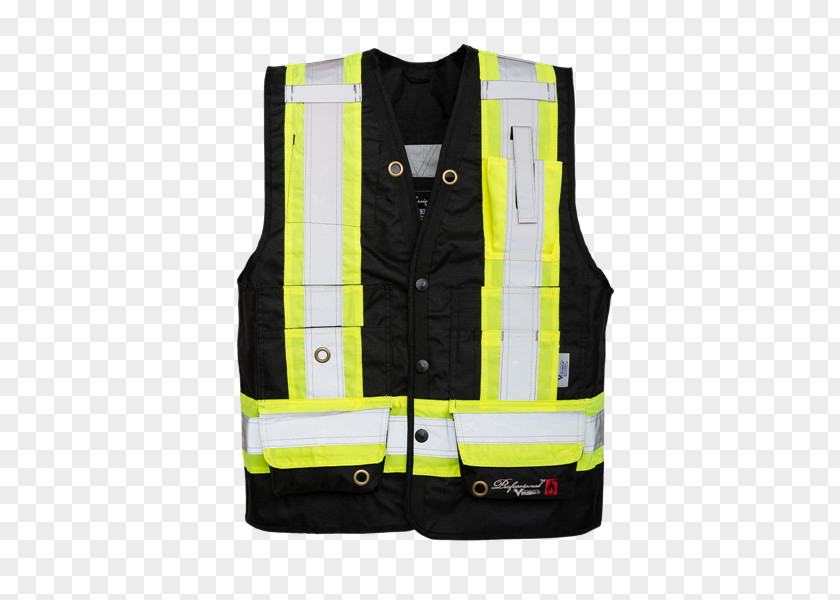 Safety Vest Gilets High-visibility Clothing Jacket Personal Protective Equipment Polyester PNG