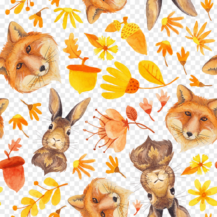 Animal Autumn Domestic Rabbit Clip Art PNG