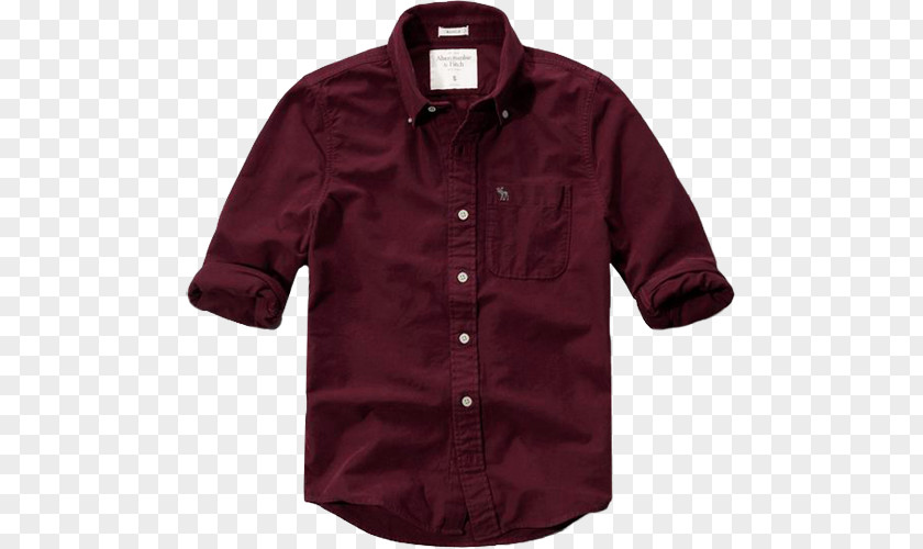 Button Sleeve Shirt Maroon Barnes & Noble PNG