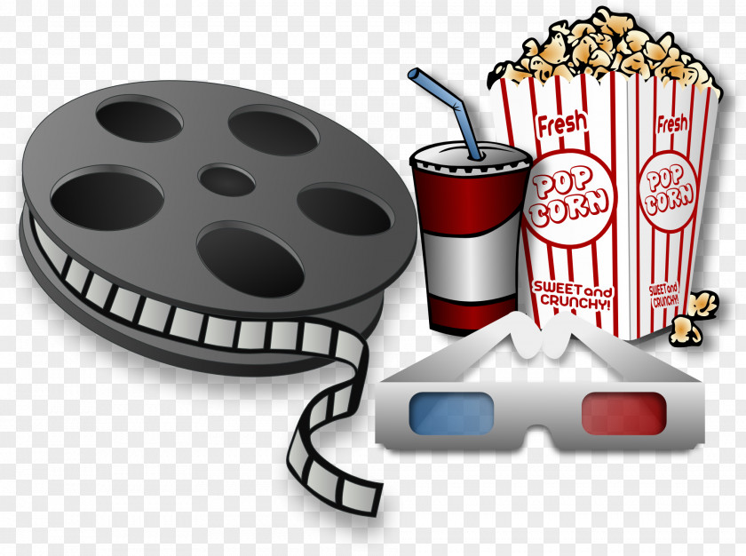 Popcorn Cinema Film Clapperboard Clip Art PNG