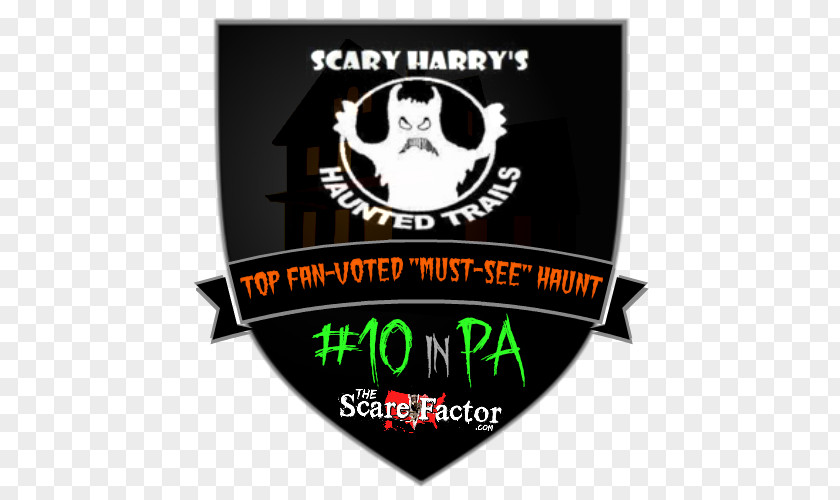 Scary Town Homer City Harry's Haunted Trails LLC Logo Font PNG