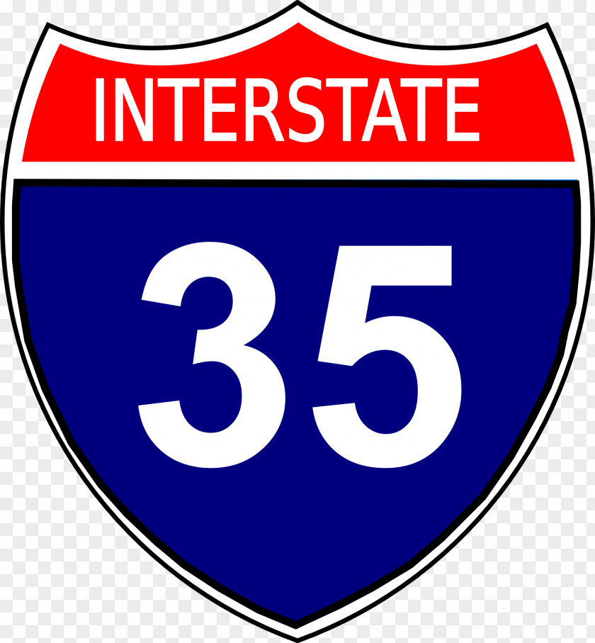 35 US Interstate Highway System Shield Road Clip Art PNG
