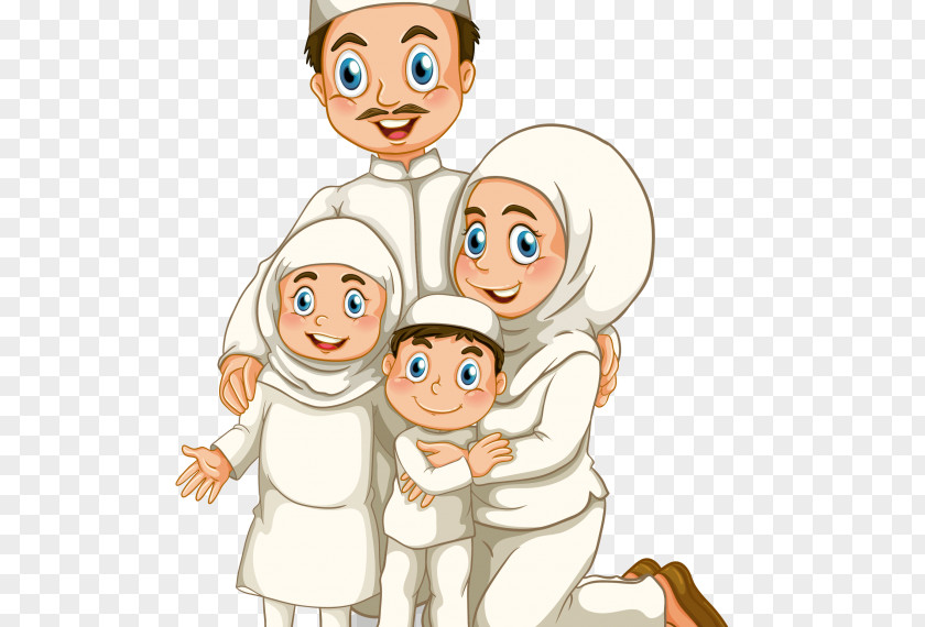 Islam Family Muslim PNG