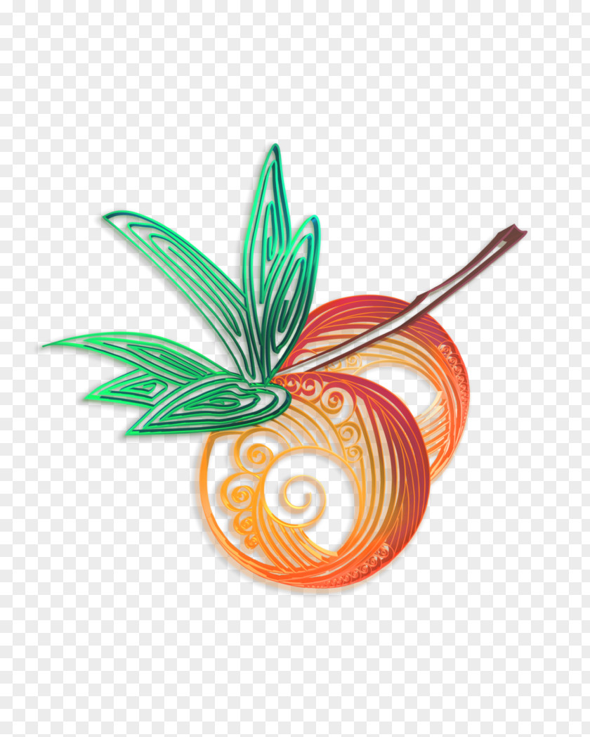 Peach Branch Plant PNG