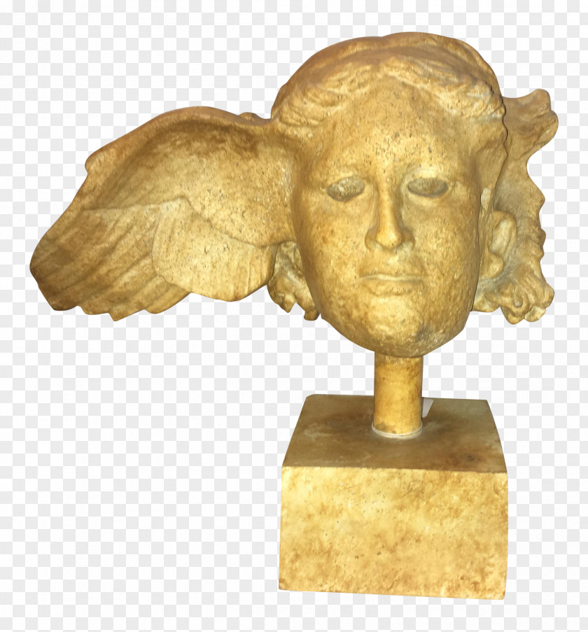 Roman Statue Head Bronze Of Hypnos From Civitella D'Arna Sculpture PNG