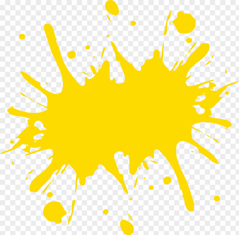 YELLOW Red Paint Ink Clip Art PNG