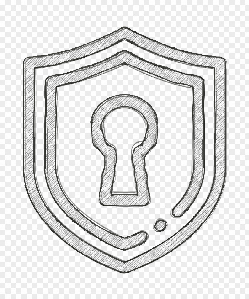 Keyhole Icon Shield Security PNG