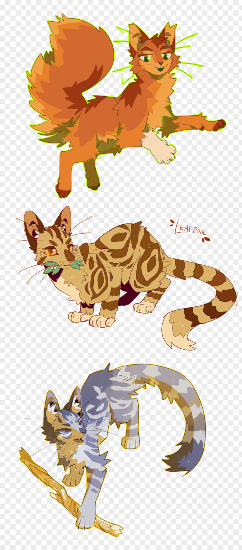 Feather Style Cat Warriors Jayfeather Squirrelflight Leafpool PNG