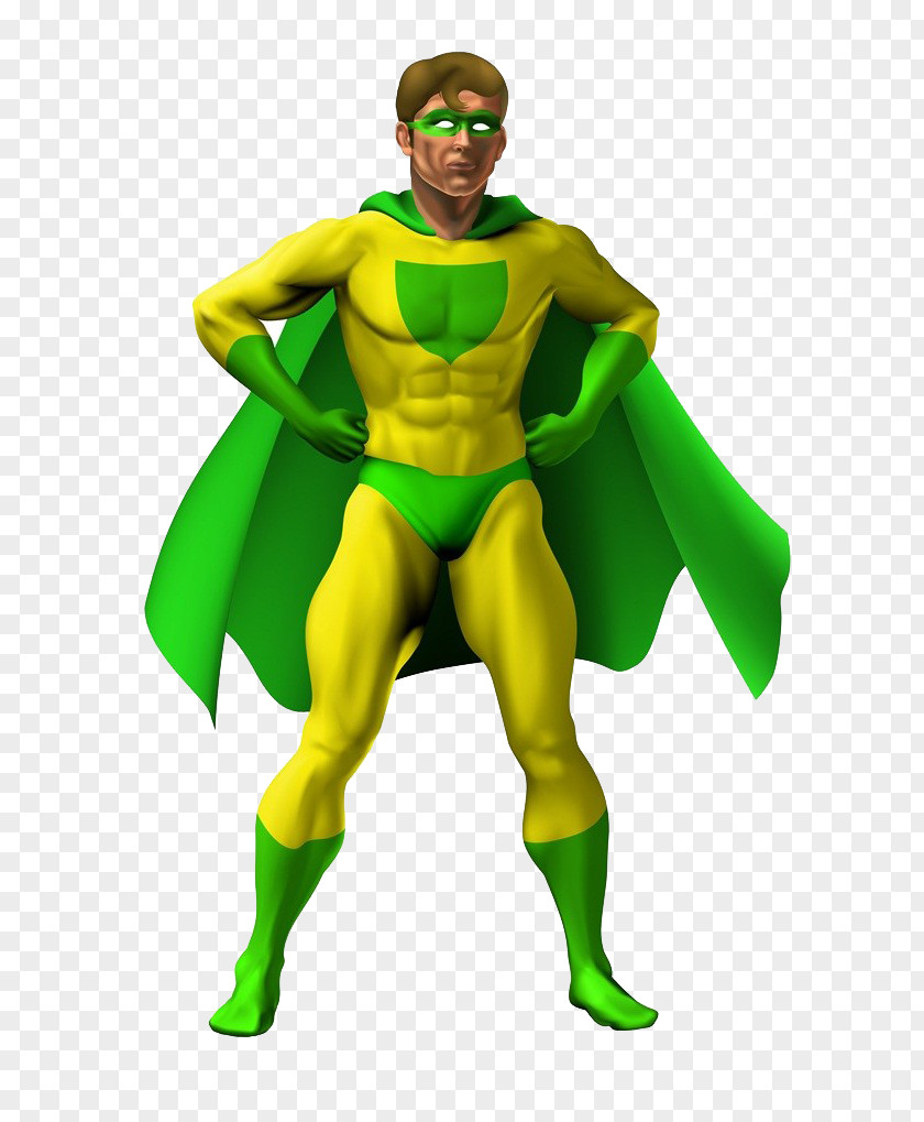 Green Superman Superhero Royalty-free Stock Illustration PNG