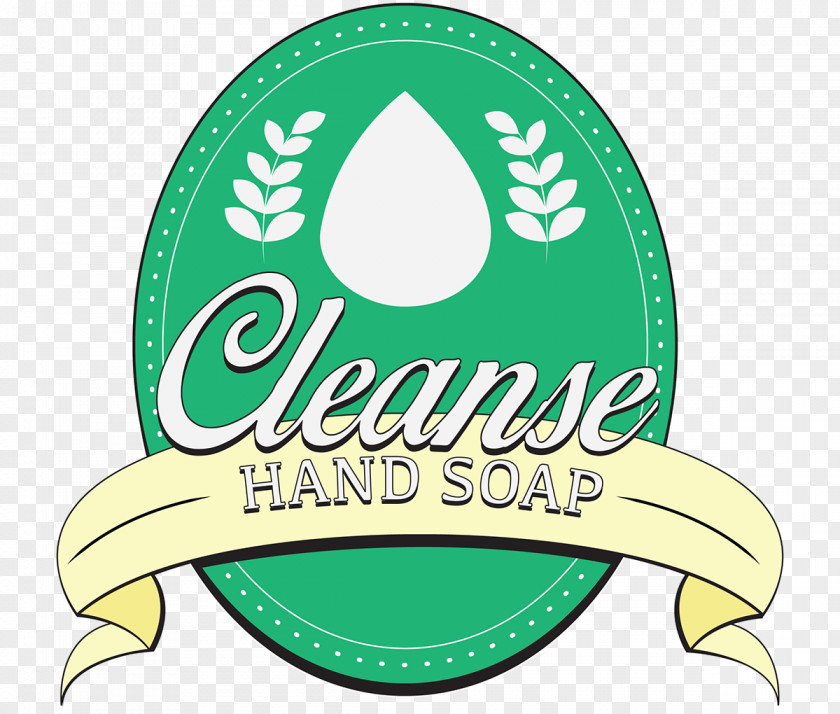 Hand Soap Logo Brand Green Font PNG