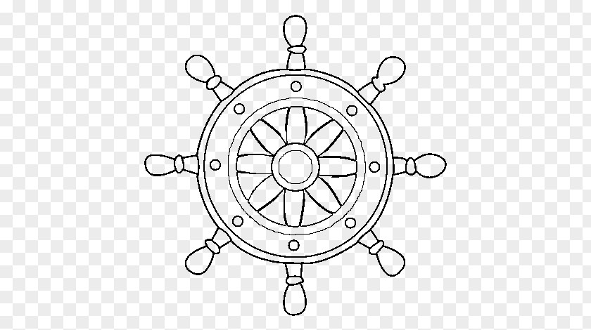 Leme Ship's Wheel Boat Drawing Anchor PNG