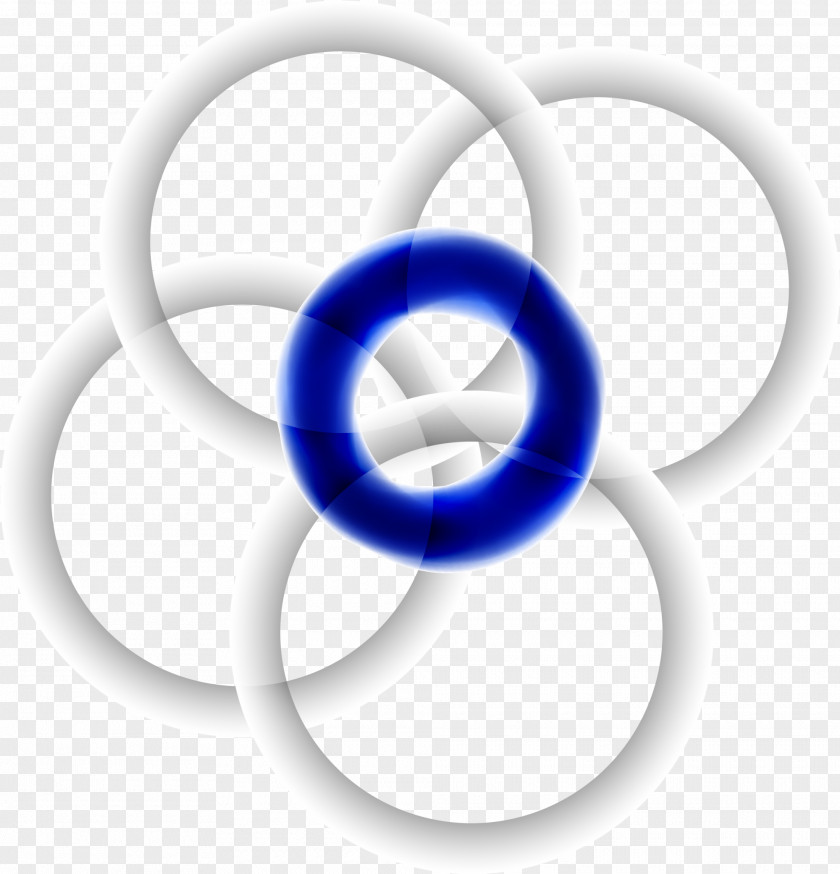 Blue Circle Pattern Light PNG