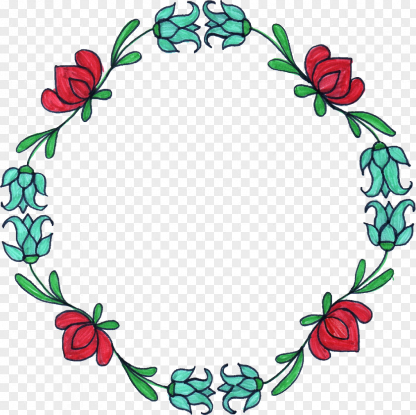 Circle Flower Drawing Floral Design PNG