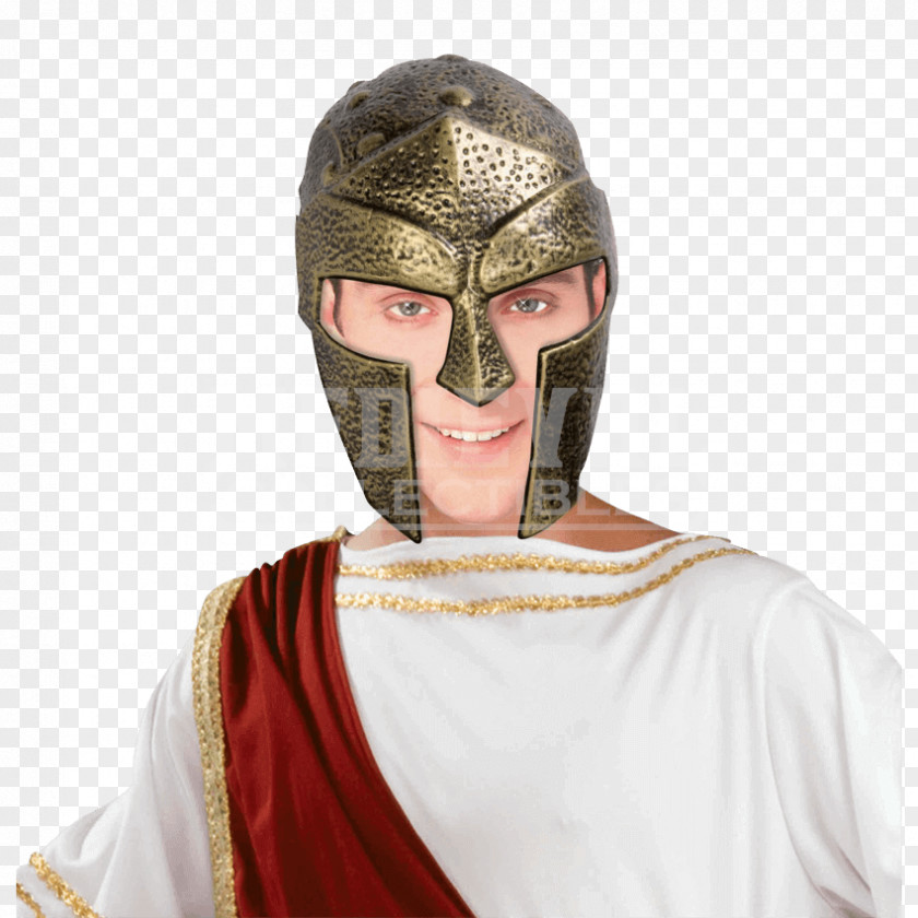 Gladiator Helmet Galea Costume Mask PNG