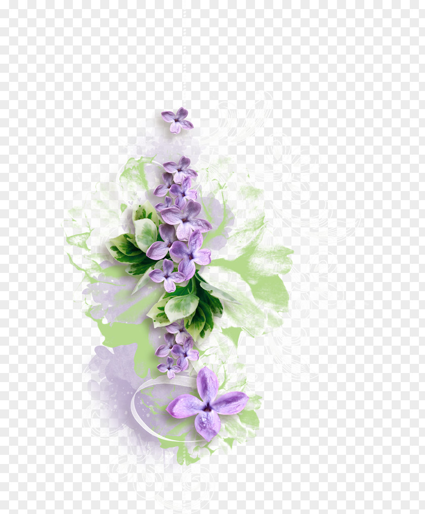 Lilac Cut Flowers Floral Design PNG