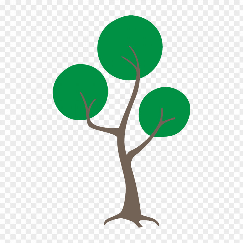 Plant Stem Branch Green Leaf Tree Logo PNG