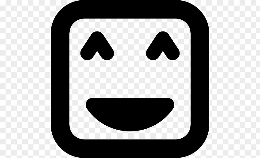 Shape Robot Framework Square Face Smile PNG