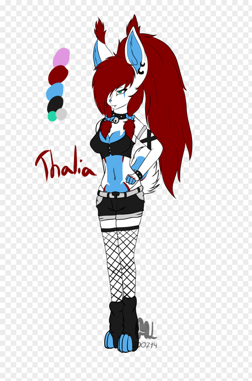 Thalia Mascot Character Clip Art PNG