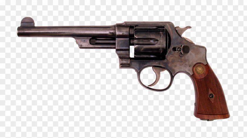 Revolver Nagan, Handgun Image Smith & Wesson Triple Lock Hand Ejector Model 10 PNG