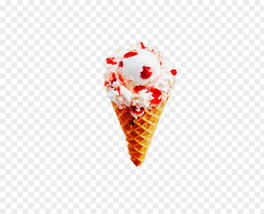 Strawberry Snowball Cones Ice Cream Cone Soft Serve Maker PNG