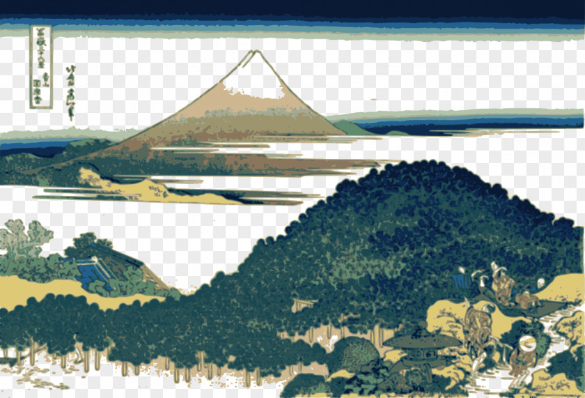 1849) Ukiyo-eVector Forest Thirty-six Views Of Mount Fuji The Great Wave Off Kanagawa Hokusai: (1760 PNG