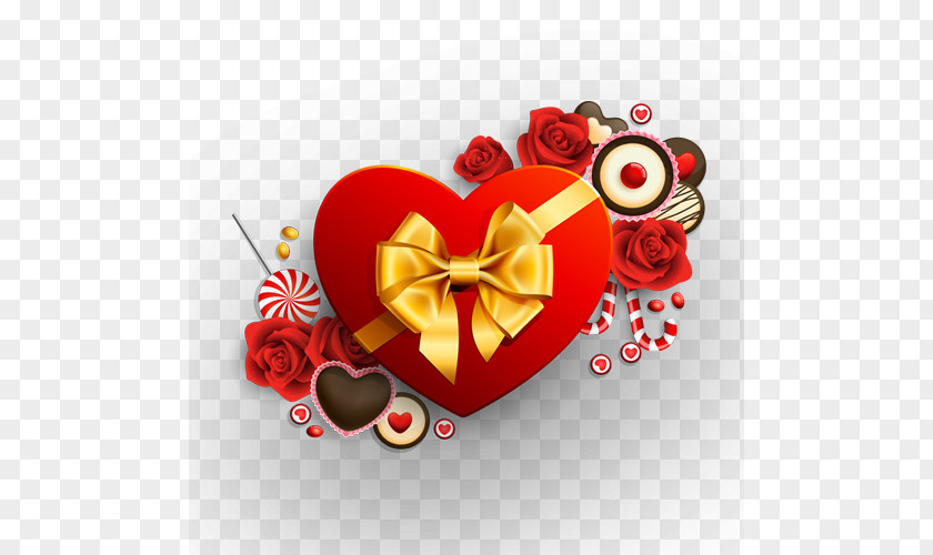 Creative Valentine's Day Ribbon Heart Valentines Clip Art PNG