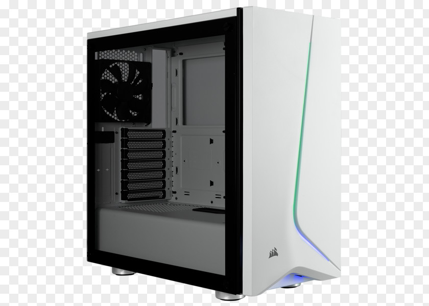 Glass Case Computer Cases & Housings Corsair Carbide Series SPEC-OMEGA Mid-Tower Tempered Gaming ATX Components Personal PNG