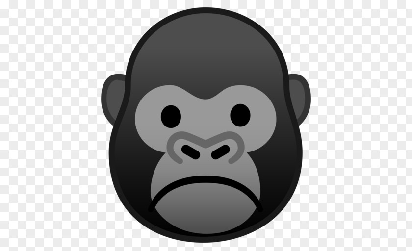 Gorilla Clipart Primate Emoji Emoticon Noto Fonts PNG