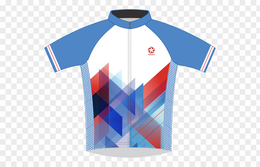 JERSEY T-shirt Clothing Blue Cycling Jersey PNG