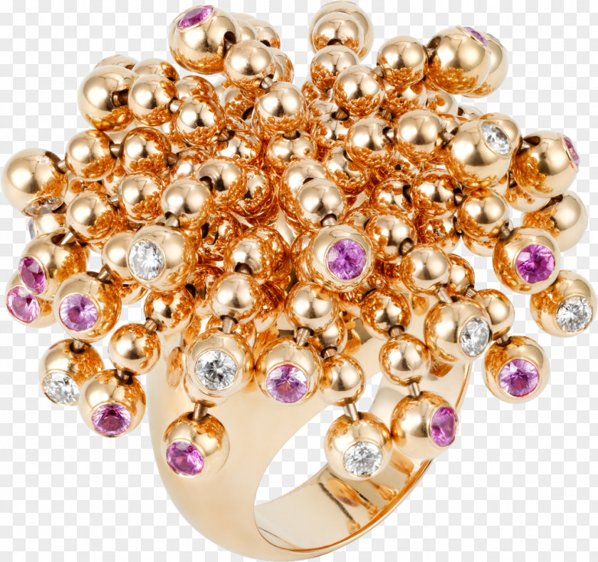 Ring Amethyst Gold Carat Paris PNG