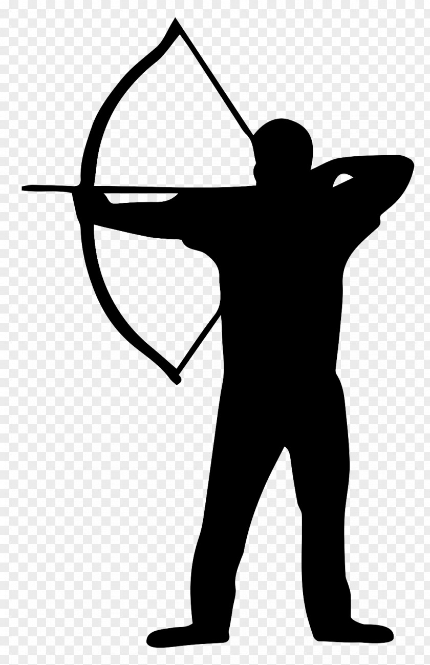 Silhouette Archers De Brocéliande Archery Bowyer Clip Art PNG